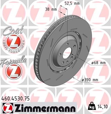 FRONT DISC LH ZIMMERMANN PORSCHE