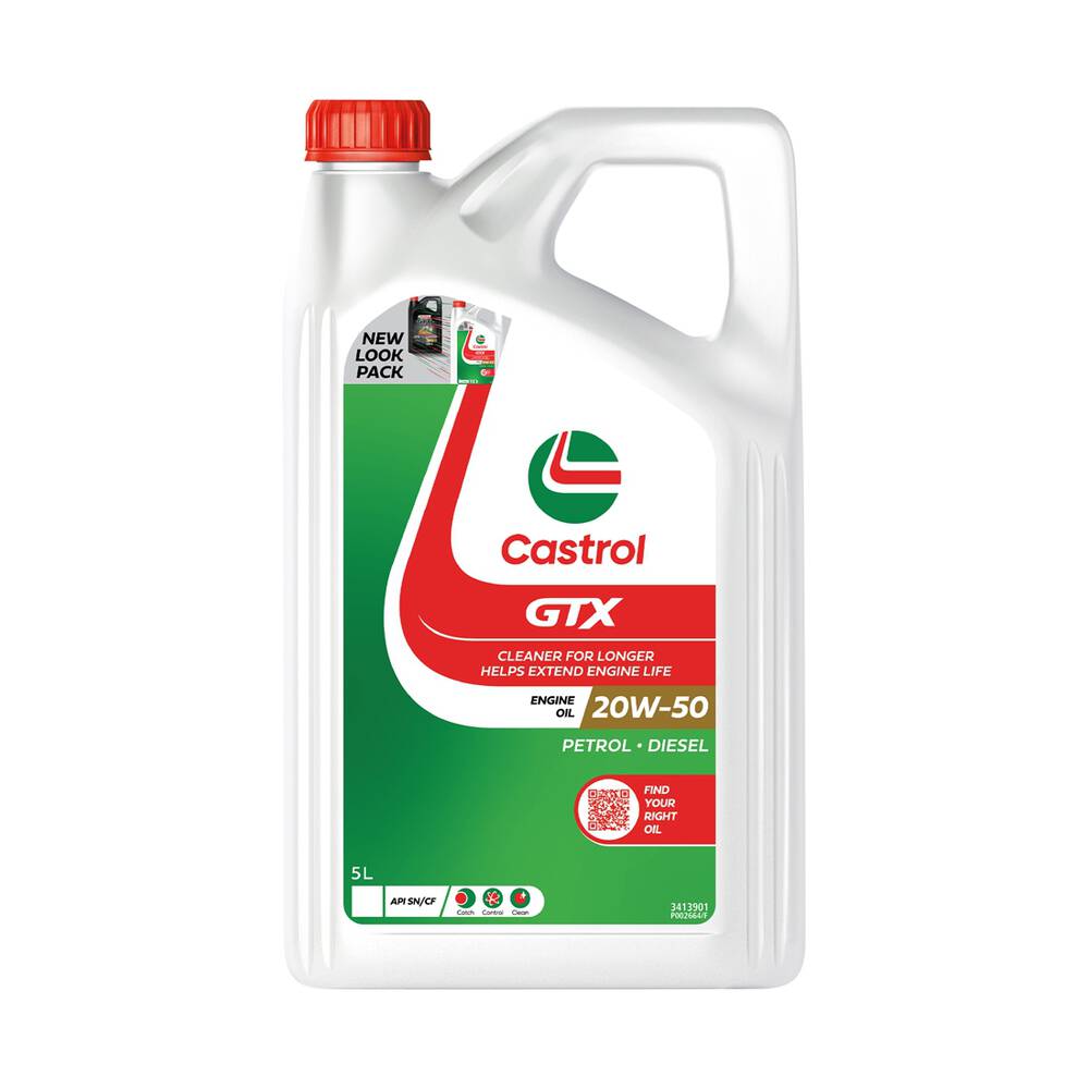 ENGINE OIL 5L 20W50 GTX CASTROL