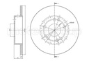 BRAKE DISC FRONT 262MM METELLI MERC