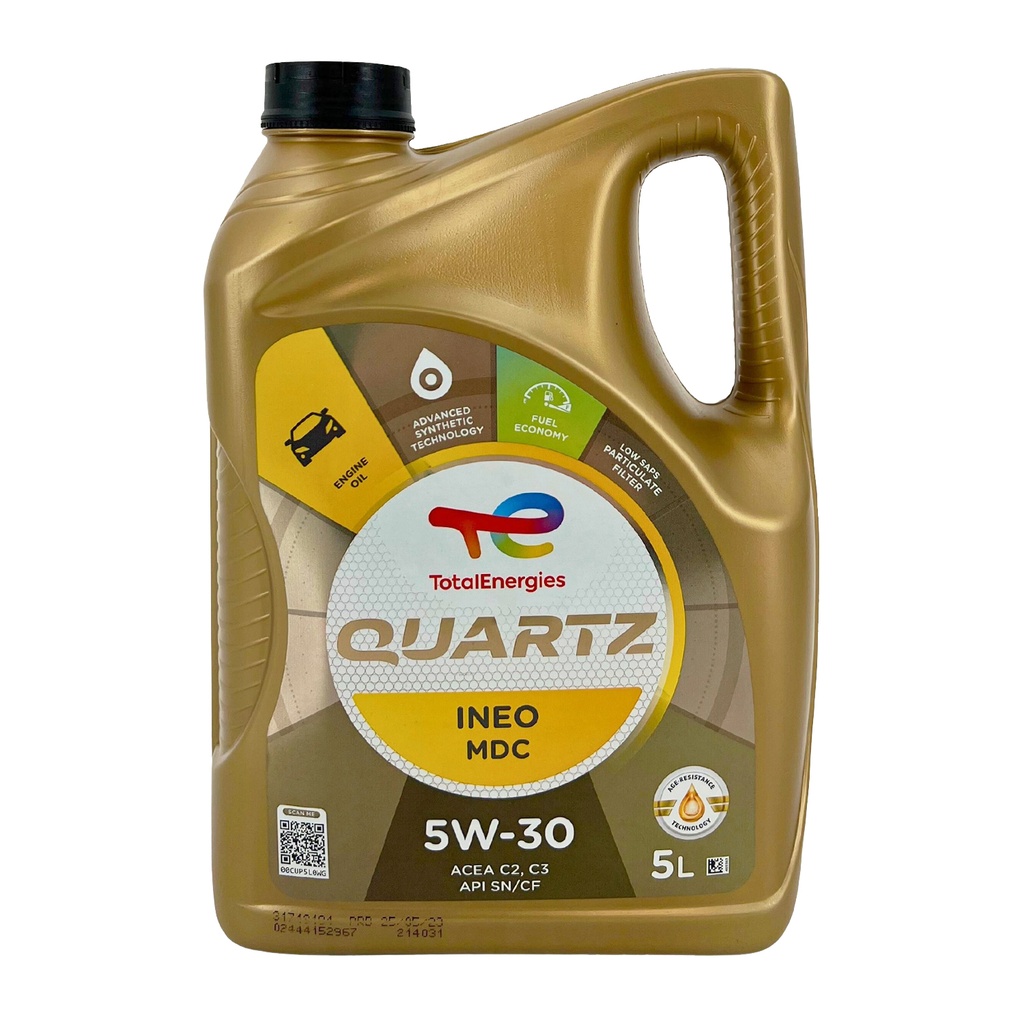 ENGINE OIL 5L 5W30 QUARTZ MDC TOTAL