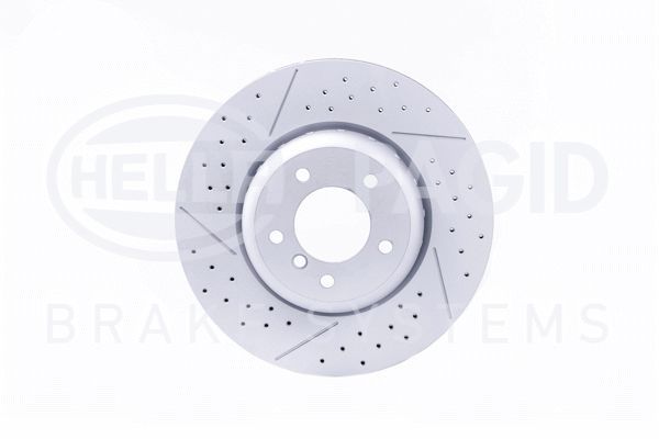BRAKE DISC FRONT 338MM PAGID BMW (CROSS DRILLED - SLOTTED - DUEL CAST)