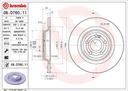 BRAKE DISC REAR 320MM BREMBO MERC