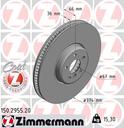 BRAKE DISC FRONT RH 374MM ZIMMERMANN BMW