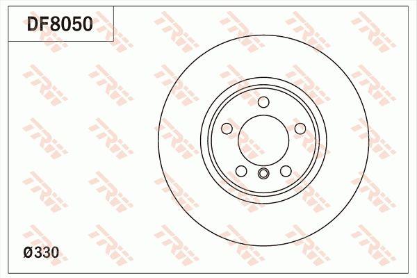 BRAKE DISC FRONT 330MM TRW BMW