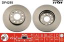 BRAKE DISC FRONT 288MM TRW VAG