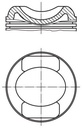 PISTON ASSY STD MAHLE PORSCHE 993
