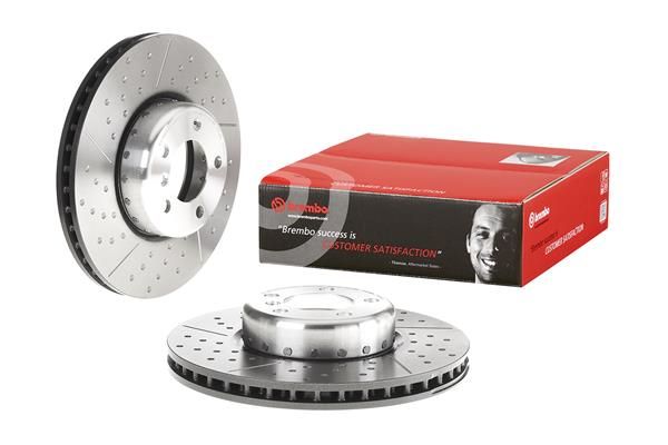 FRONT DISC 340MM CROSS DRILLED BREMBO BMW