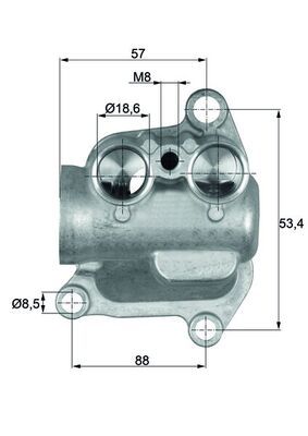 OIL COOLING THERMOSTAT MAHLE BMW