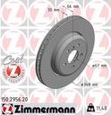 BRAKE DISC FRONT 348MM ZIMMERMANN BMW