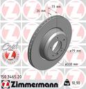 BRAKE DISC FRONT 338MM ZIMMERMANN BMW