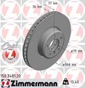 BRAKE DISC FRONT 348MM ZIMMERMANN BMW