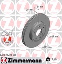 FRONT DISC ZIMMERMANN MERC