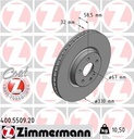 FRONT DISC ZIMMERMANN MERC