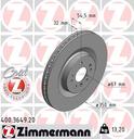 BRAKE DISC FRONT 350MM ZIMMERMANN MERC
