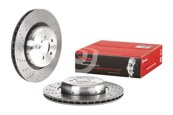 REAR DISC LH CROSS DRILLED BREMBO BMW