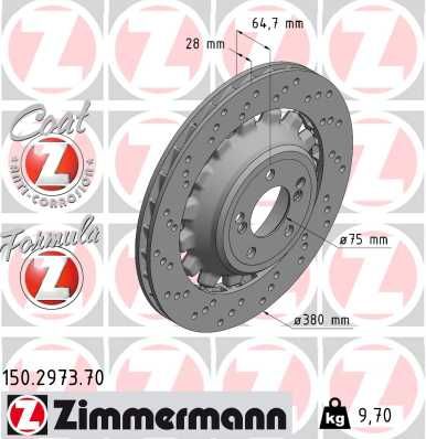 REAR DISC LH ZIMMERMANN BMW