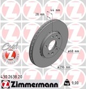 FRONT DISC ZIMMERMANN RENAULT