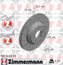 BRAKE DISC REAR LH 350MM ZIMMERMANN BMW
