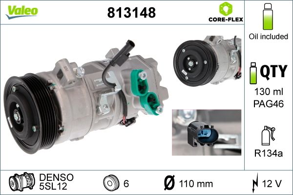 A/C COMPRESSOR VALEO BMW