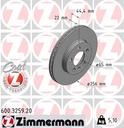 FRONT DISC ZIMMERMANN VAG