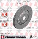 BRAKE DISC FRONT 370MM ZIMMERMANN VAG