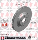 FRONT DISC ZIMMERMANN VAG
