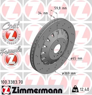 FRONT DISC ZIMMERMANN VAG