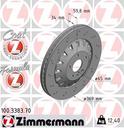 BRAKE DISC FRONT 370MM ZIMMERMANN VAG