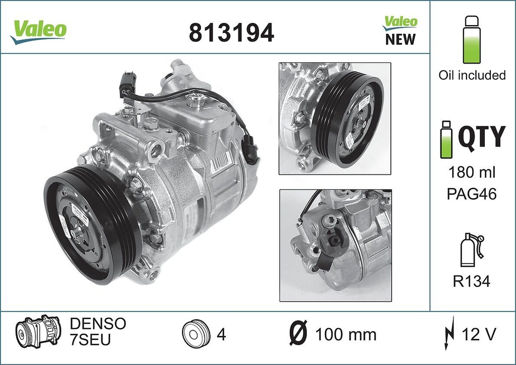 A/C COMPRESSOR VALEO BMW