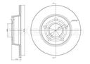 BRAKE DISC REAR 255MM METELLI VAG