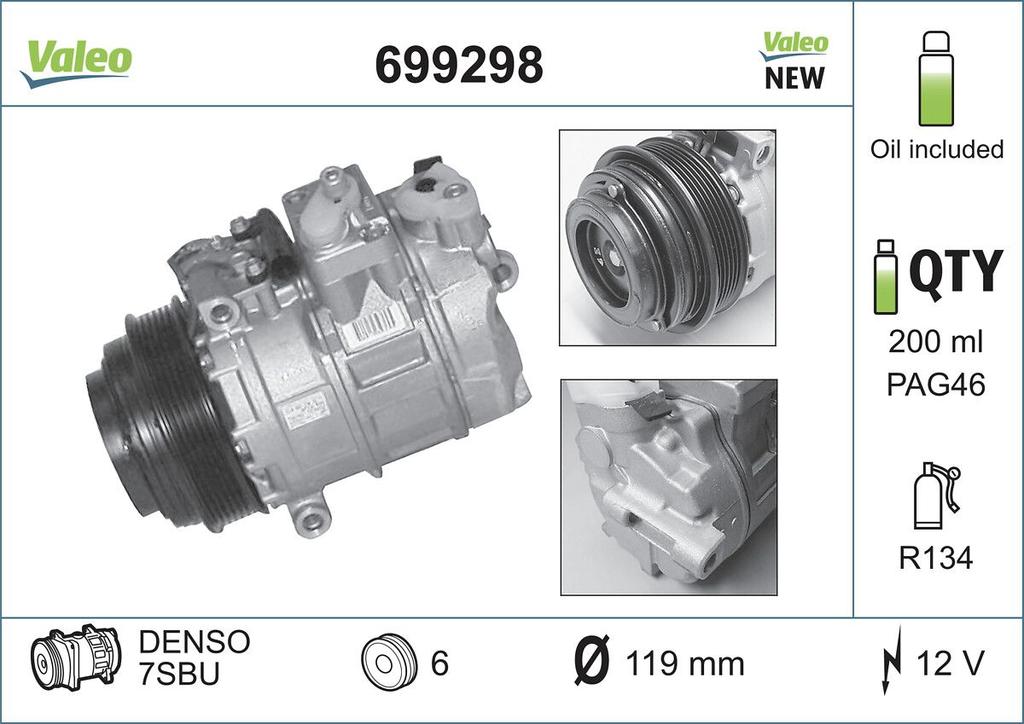 A/C COMPRESSOR VALEO MERC