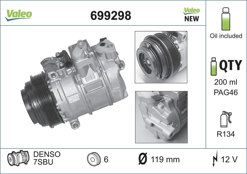 A/C COMPRESSOR VALEO MERC