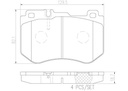 BRAKE PADS FRONT BREMBO CERAMIC MERC