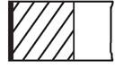 PISTON RING SET STD MAHLE BMW