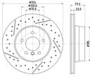BRAKE DISC REAR 324MM PAGID BMW