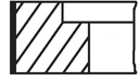 PISTON RING SET STD MAHLE VAG