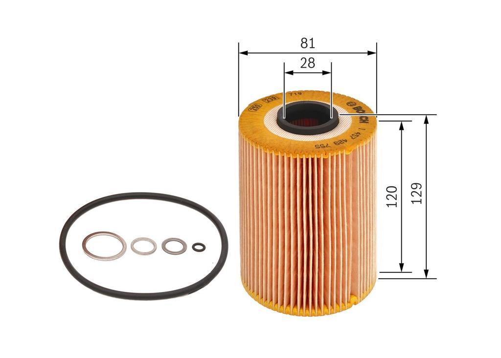OIL FILTER BOSCH BMW
