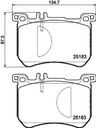 BRAKE PADS FRONT PAGID MERC