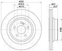 BRAKE DISC REAR 320MM PAGID MERC
