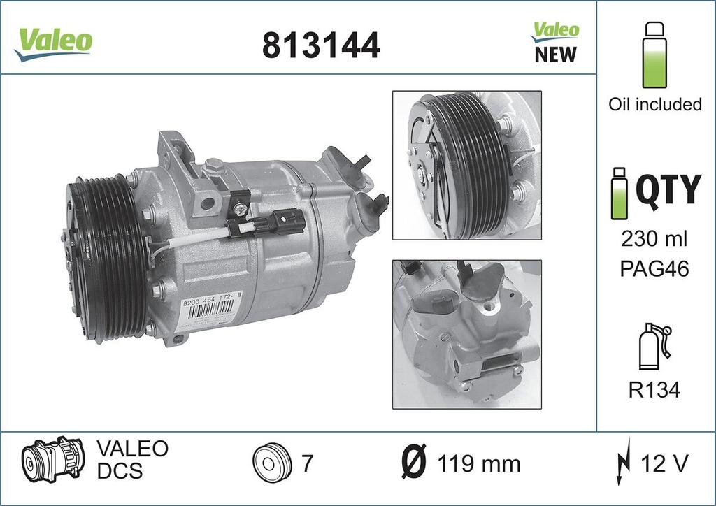 A/C COMPRESSOR VALEO RENAULT