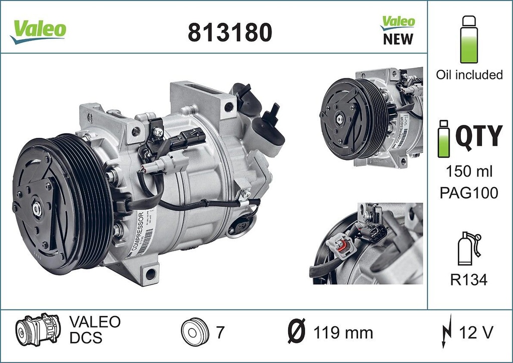 A/C COMPRESSOR VALEO RENAULT