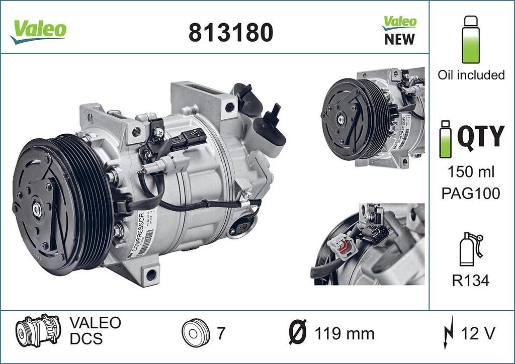 A/C COMPRESSOR VALEO RENAULT