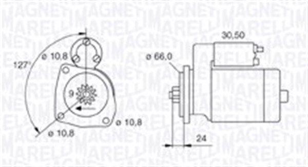 STARTER MOTOR MAGNETI MARELLI LAND ROVER