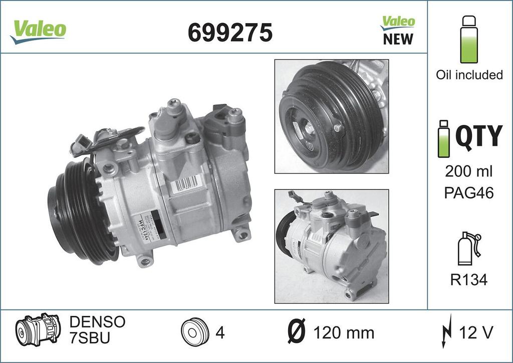 A/C COMPRESSOR VALEO VAG