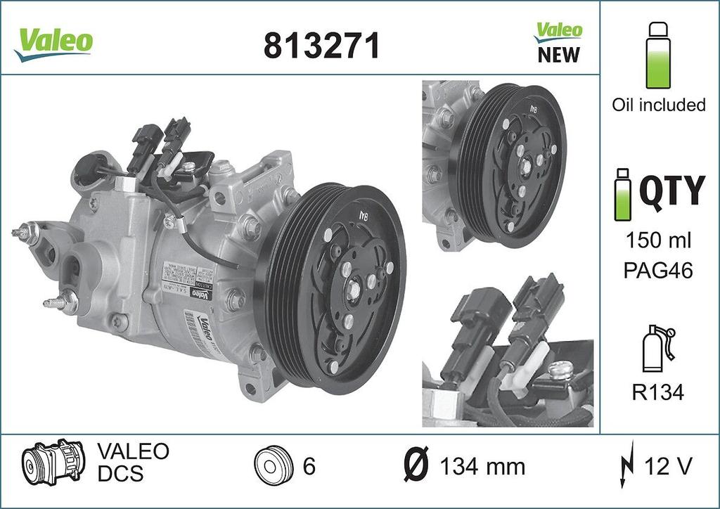A/C COMPRESSOR VALEO VOLVO