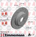 BRAKE DISC REAR RH 328MM ZIMMERMANN BMW