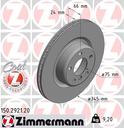 BRAKE DISC REAR 345MM ZIMMERMANN BMW (SINGLE CAST)