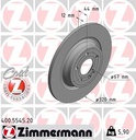 REAR DISC 320MM ZIMMERMANN MERC