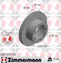 BRAKE DISC REAR 303MM ZIMMERMANN VAG