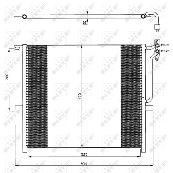 A/C CONDENSOR NRF BMW
